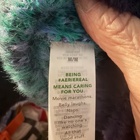 Aerie Argyle Sweater - Blue and Black - Picture 3 of 3